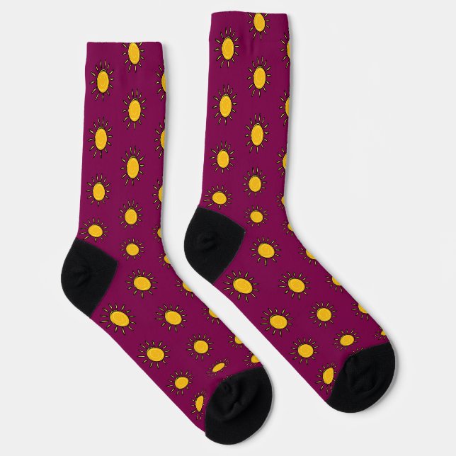 Sunny Sun Plum    Socks (Right)