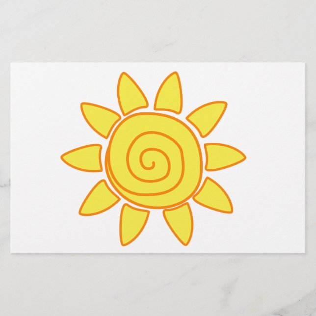 Sunny sun stationery (Front)
