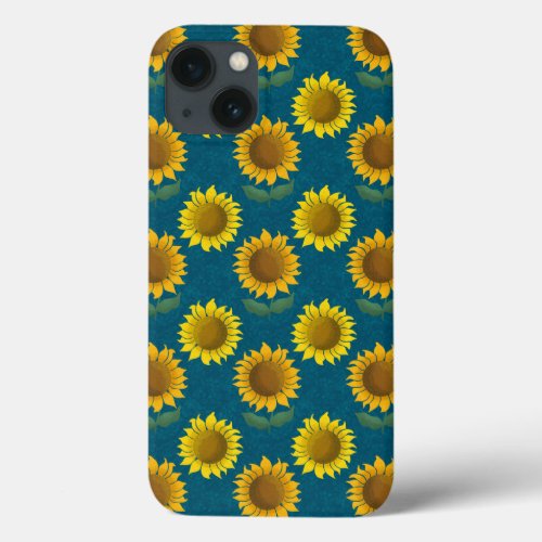 Sunny sunflower iPhone 13 case