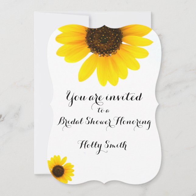 Sunny Sunflower Invitation (Front)