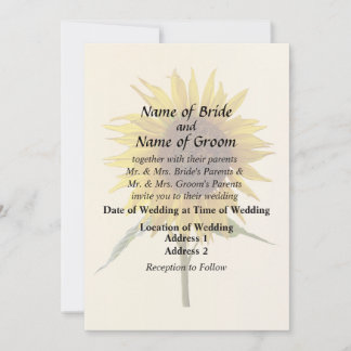 Sunny Sunflower Invitation
