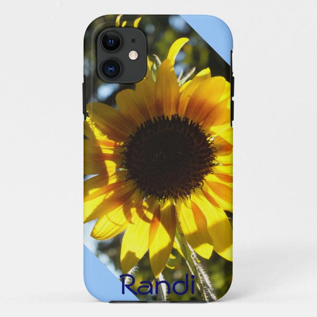 Sunny Sunflower iPhone 5 case *personalize* (Back)