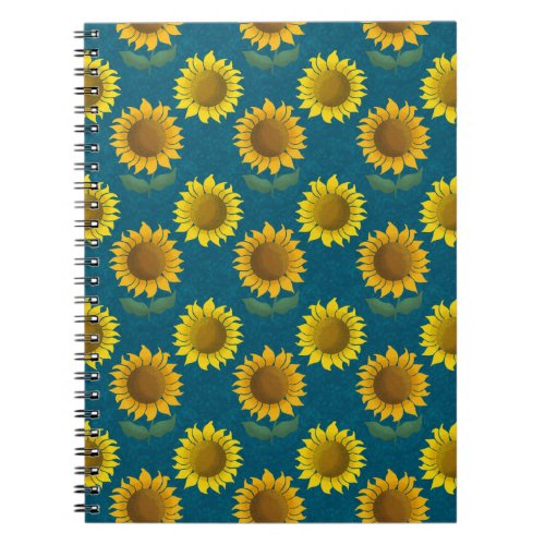Sunny sunflower notebook