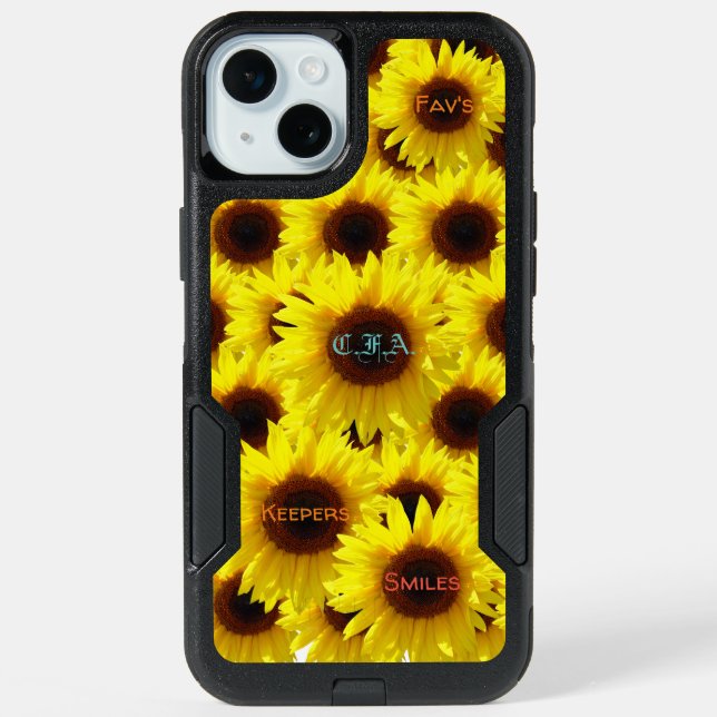 Sunny Sunflower Patch iPhone 15 Plus Case (Back)
