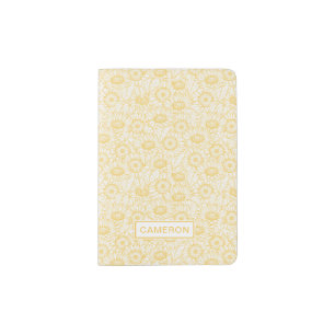 Sunny Sunflower Pattern Passport Holder