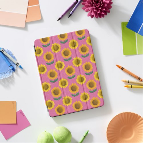 Sunny sunflower _ pink iPad air cover