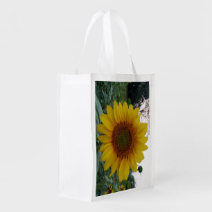 Sunny Sunflower Reusable Shopping Bag for DailyUse