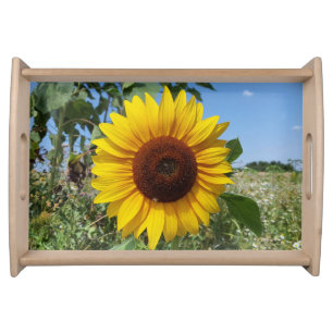 Sunny Sunflower Serving Tray