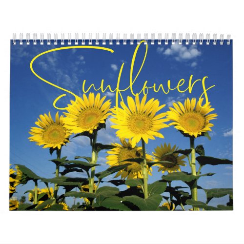 Sunny Sunflowers Floral Calendar