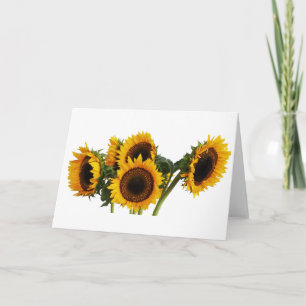Sunny Sunflowers Holiday Card