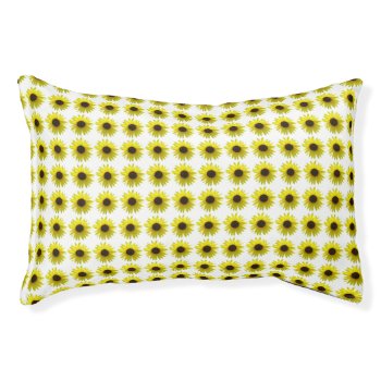 Sunny Sunflowers Pet Bed by PattiJAdkins at Zazzle