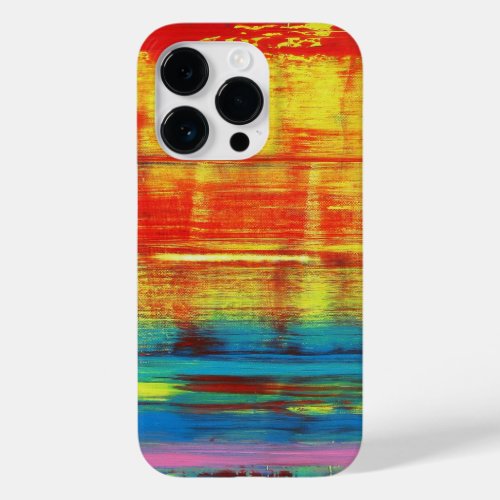 Sunny Sunset Colorful Abstract Art Case_Mate iPhone 14 Pro Case
