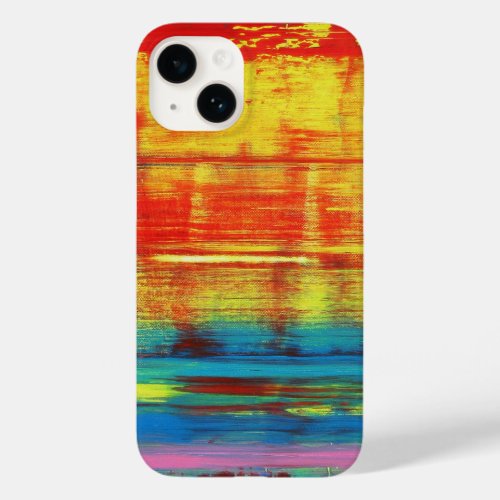 Sunny Sunset Colorful Abstract Art Case_Mate iPhone 14 Case