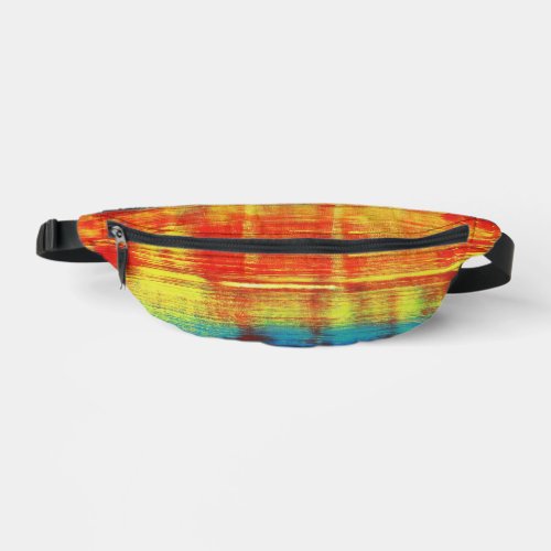 Sunny Sunset Colorful Abstract Art Fanny Pack