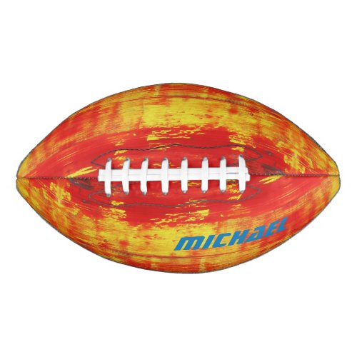 Sunny Sunset Colorful Abstract Art Personalized Football