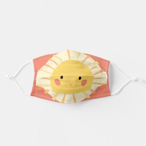 Sunny sunshine happy fun cute cloth face mask