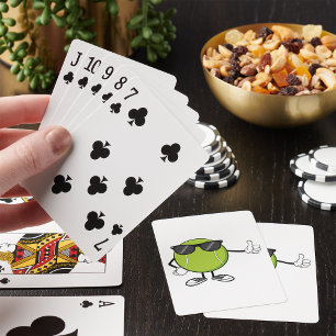 Sunny Tennis Ball Poker Cards