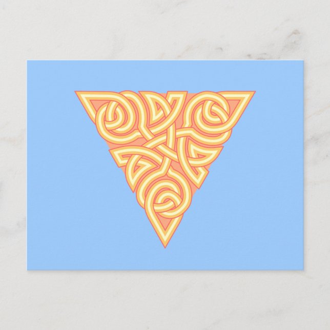 Sunny Triangle Knot Postcard (Front)