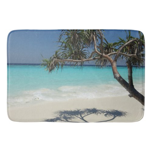 Sunny Tropical Beach Ocean Paradise Bath Mat