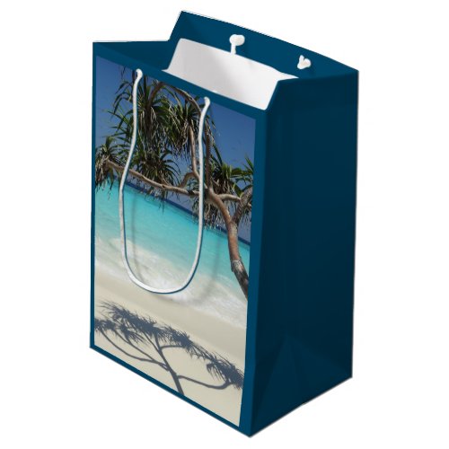 Sunny Tropical Beach Ocean Paradise Medium Gift Bag