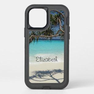 Sunny Tropical Beach Ocean Paradise OtterBox Defender iPhone 12 Case