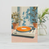 Sunny Turntable with Orange Vinyl (Standing Front)