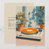 Sunny Turntable with Orange Vinyl (Front/Back)
