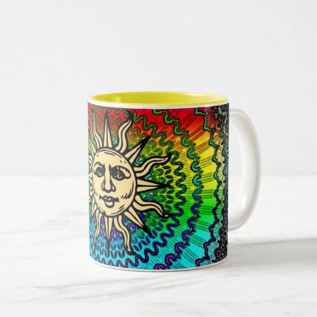 Sunny Two-Tone Coffee Mug (Front Right)