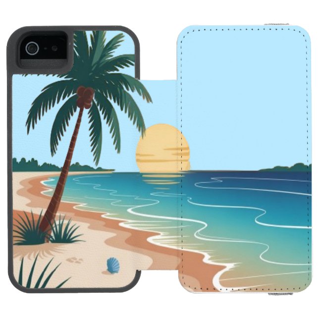 Sunny Vibes Incipio iPhone Wallet Case (Folio Open)