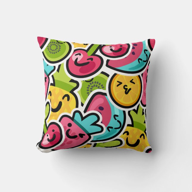 Sunny Vibes – Your Summer Store ☀️🏖️ Throw Pillow (Front)
