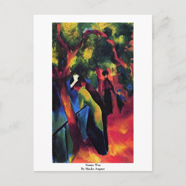Sunny Way By Macke August Postcard (Front)