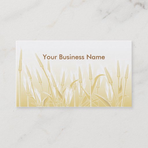 Customizable Sunny Wheat Field Business Card