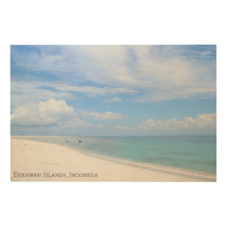 Sunny White Sand Beach Sea Landscape Travel Photo Wood Wall Art