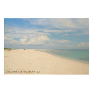 Sunny White Sand Beach Sea Landscape Travel Photo Wood Wall Art