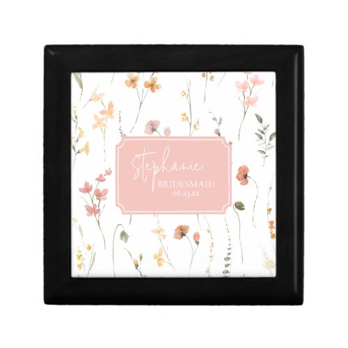 Sunny Wildflower Wedding Pink ID1023 Gift Box
