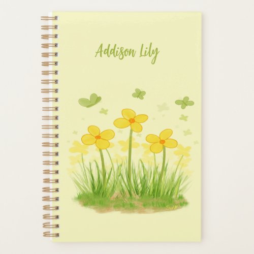 Sunny Wildflowers & Butterflies Hardcover Planner