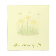 Sunny Wildflowers & Butterflies Notepad