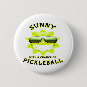 Sunny With a Chance of PickleBall Button