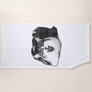 Sunny Yawn, Fun Dot Beach Towel