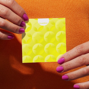 Sunny Yellow Ambient Design Personalized Post-it Notes