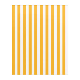 Sunny yellow and white candy stripes acrylic print