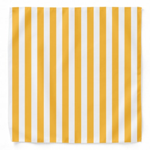 Sunny yellow and white candy stripes bandana