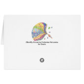 Sunny Yellow Chevron World Cards (Back Horizontal)