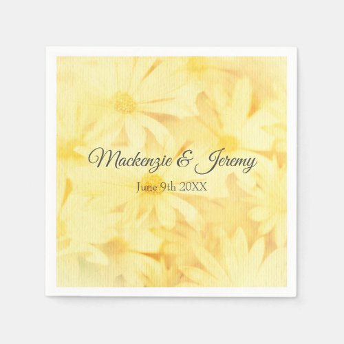 Sunny Yellow Daisies Napkins