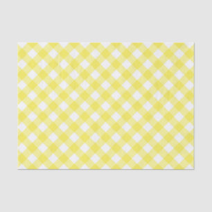 Sunny Yellow Gingham Tissue Paper