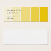 Sunny Yellow Paint Samples (Front & Back)