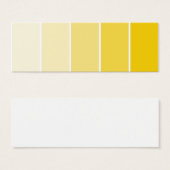 Sunny Yellow Paint Samples (Front & Back)