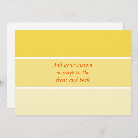 Sunny Yellow Paint Samples (Front/Back)