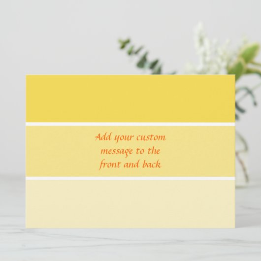 Sunny Yellow Paint Samples (Standing Front)