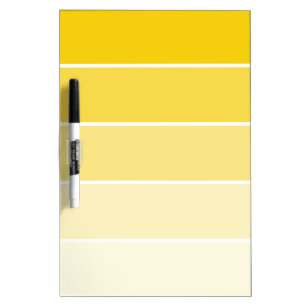 Sunny Yellow Paint Samples Dry-Erase Board